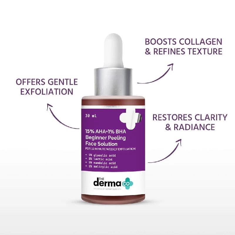The Derma Co 15percent AHA + 1percent BHA Beginner Repairing, 30 ml-4.webp